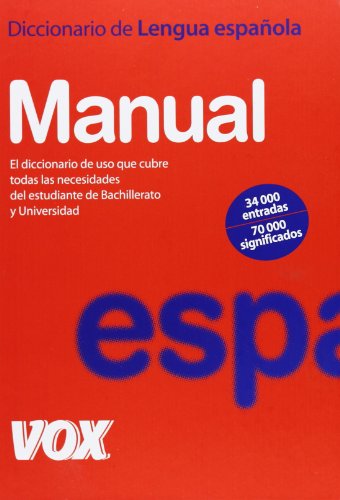 9788483321058: Diccionario manual de la lengua espanola/ Manual Spanish Language Dictionary