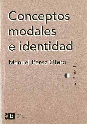 Stock image for Conceptos modales e identidad / for sale by Puvill Libros