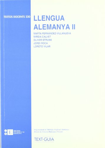 Stock image for LLENGUA ALEMANYA II for sale by Zilis Select Books