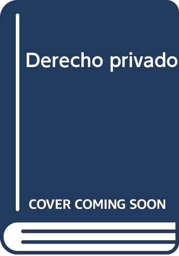 Stock image for CURSO DE DERECHO CIVIL. VOL. I DECECHO PRIVADO. DERECHO DE LA PERSONA for sale by Iridium_Books