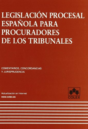 Imagen de archivo de Legislacin procesal espaola para procuradores de los tribunales a la venta por medimops