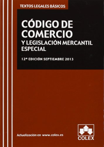 Imagen de archivo de Cdigo de comercio y legislacin mercantil especial a la venta por Iridium_Books