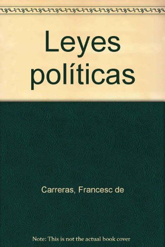 Stock image for Leyes polticas for sale by WorldofBooks