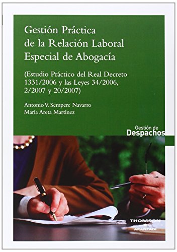 Beispielbild fr GESTION PRACTICA DE LA RELACION LABORAL ESPECIAL DE ABOGACIA zum Verkauf von NOMBELA LIBROS USADOS