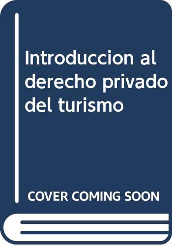 9788483557594: Introduccin al derecho privado del turismo