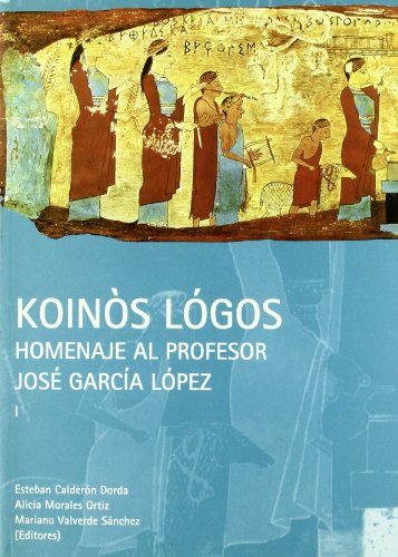 Imagen de archivo de Koins Lgos: Homenaje al profesor JoCALDERON DORDA, E. / A. MORALES a la venta por Iridium_Books