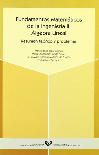 Imagen de archivo de FUNDAMENTOS MATEMTICOS DE LA INGENIERA: II. LGEBRA LINEAL. RESUMEN TERICO Y PROBLEMAS a la venta por KALAMO LIBROS, S.L.