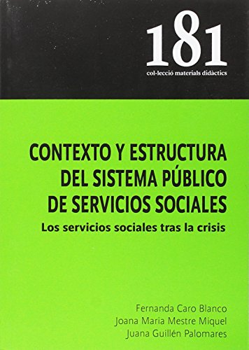 Imagen de archivo de Contexto y estructura del sistema pblico de servicios sociales a la venta por AG Library