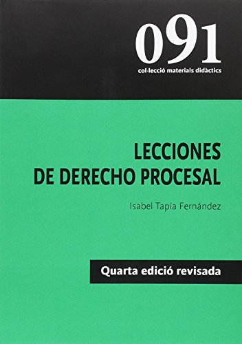 Stock image for Lecciones de derecho procesal (Materials Didctis, Band 91) for sale by medimops