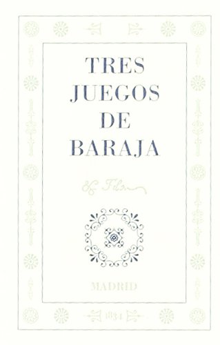 Imagen de archivo de Tres juegos de baraja (Monografa) a la venta por Buchpark