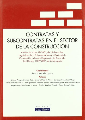 Stock image for Contratas y subcontratas en el sectorAragn Gmez, Cristina; Gimeno D for sale by Iridium_Books