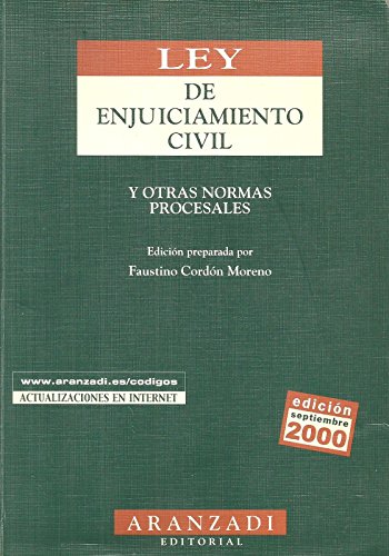 Ley de enjuiciamiento civil y otras normas procesales (ColeccioÌn CoÌdigos baÌsicos Aranzadi) (Spanish Edition) (9788484105701) by Spain