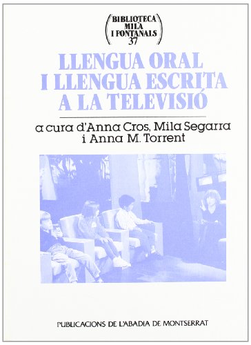 Beispielbild fr Llengua oral i llengua escrita a la televisi zum Verkauf von AG Library