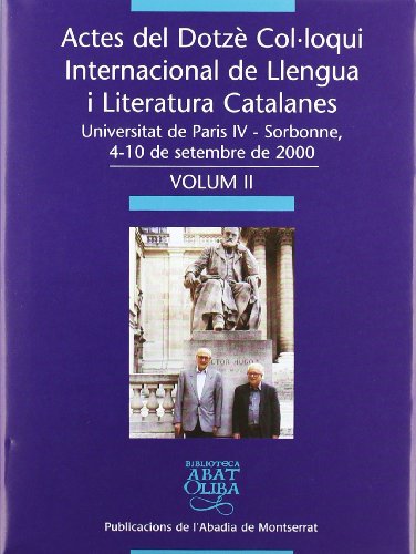 Beispielbild fr Actes del Dotz Col loqui Internacional de Llengua i Literatura Catalanes, vol 2 zum Verkauf von Iridium_Books