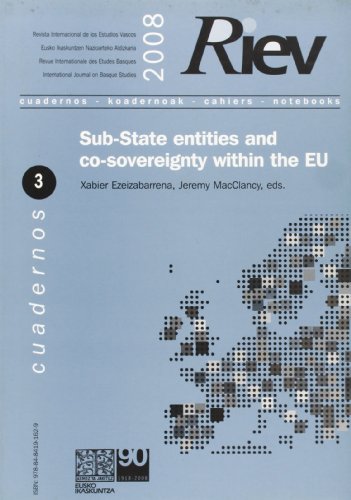9788484191629: Sub-state entities and co-sovereighnty within the eu - riev cuad. 3 (Riev Cuadernos)