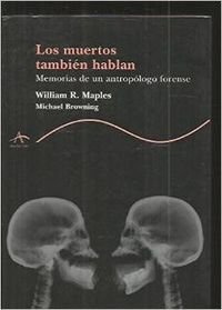 Stock image for Los muertos tambin hablan (Trayectos) for sale by medimops