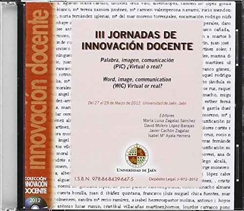 Imagen de archivo de III JORNADAS DE INNOVACION DOCENTE, 27-2 a la venta por Iridium_Books