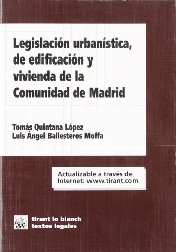 Stock image for Legislacin Urbanstica, de Edificacin y Vivienda de la Comunidad de Madrid for sale by Hamelyn