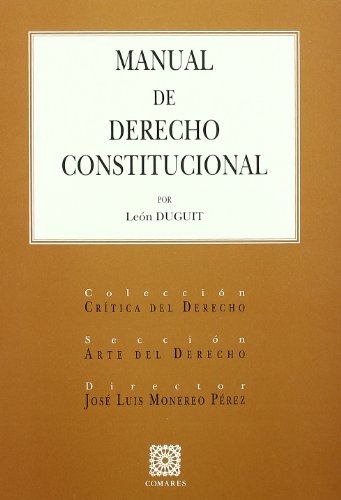 Stock image for MANUAL DE DERECHO CONSTITUCIONAL for sale by Iridium_Books