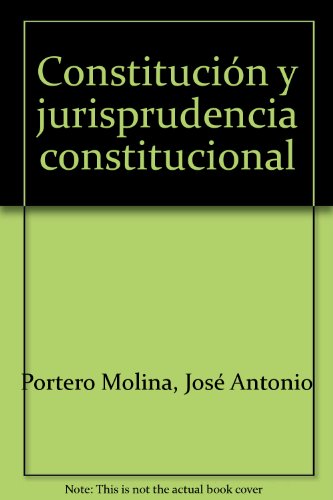 9788484560944: Constitucin y jurisprudencia constitucional 5 Edicin 2004