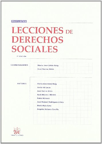 Beispielbild fr Lecciones de Derechos Sociales M Jos An Roig/Jos Garca A zum Verkauf von Iridium_Books