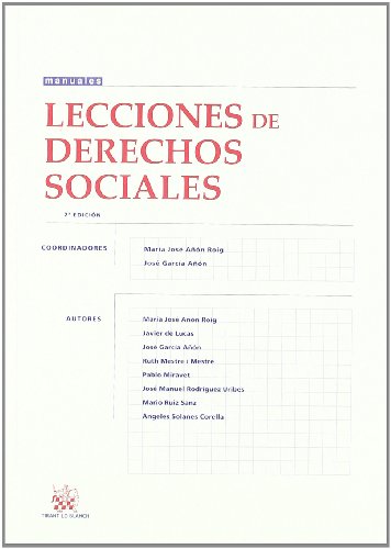 Imagen de archivo de Lecciones de Derechos Sociales M Jos An Roig/Jos Garca A a la venta por Iridium_Books