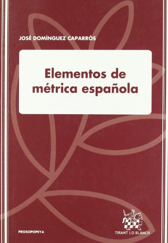 Beispielbild fr ELEMENTOS DE METRICA ESPAOLA zum Verkauf von KALAMO LIBROS, S.L.