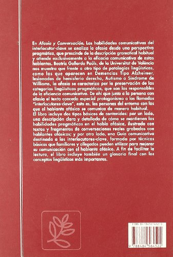 Beispielbild fr Afasia y Conversacin las Habilidades Comunicativas Del Interlocutor-clave zum Verkauf von Hamelyn