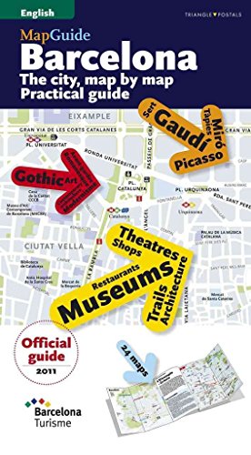 Imagen de archivo de BARCELONA GUIDE & MAP: The City, Map by Map. Practical guide (MapGuides (Triangle Postals)) a la venta por Ergodebooks