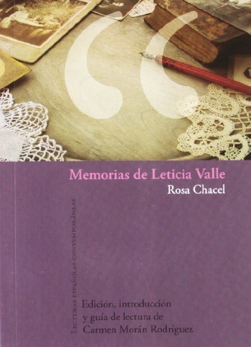 9788484894582: Memorias de Leticia Valle. (Lecturas espaolas contemporneas)