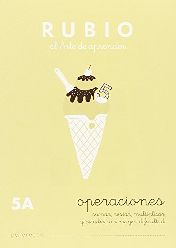 9788485109593: Operaciones 5A RUBIO | Sumar, restar, mutiplicar y dividir por varias cifras