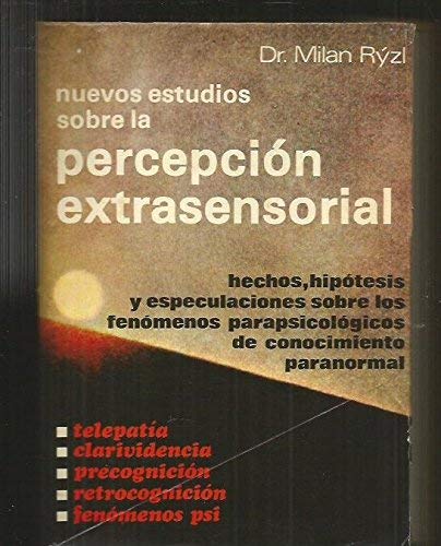 Beispielbild fr Nuevos estudios sobre la percepcin extrasensorial zum Verkauf von medimops