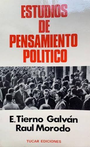 Imagen de archivo de Estudios de pensamiento poli?tico (Coleccio?n Temas de ciencias sociales ; 9) (Spanish Edition) a la venta por Iridium_Books