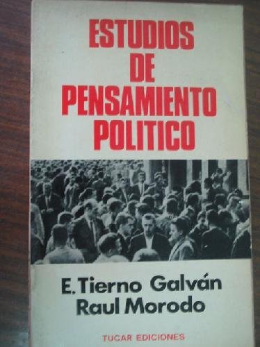 9788485199099: Estudios de pensamiento político (Colección Temas de ciencias sociales ; 9) (Spanish Edition)
