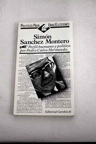 9788485229222: Simon Sanchez Montero