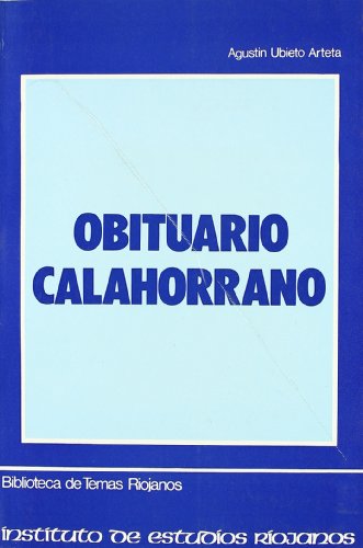 Beispielbild fr Obituario calahorrano . zum Verkauf von Librera Astarloa
