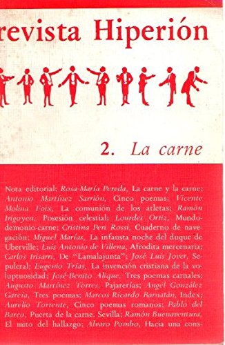 Beispielbild fr Revista Hiperin 2. Otoo De 1978. LA CARNE zum Verkauf von Librera Gonzalez Sabio