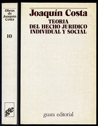Imagen de archivo de Teoria del hecho juridico individual y social a la venta por PIGNATELLI