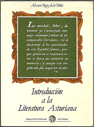 9788485602063: Introducción a la literatura asturiana (Spanish Edition)