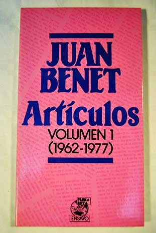 ArtiÌculos (Ensayo) (Spanish Edition) (9788485641291) by Benet, Juan