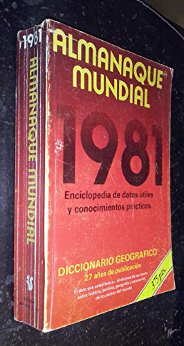 9788485643011: Diccionario geogrfico. 1981. Almanaque mundial: enciclopedia de datos tiles y conocimientos prcticos.