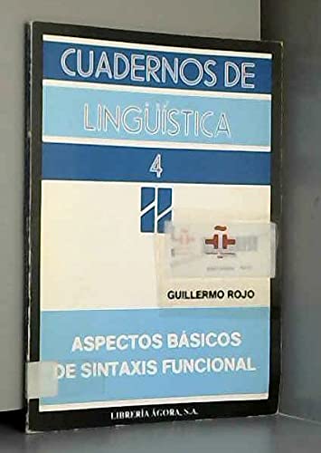 Stock image for Aspectos ba sicos de sintaxis funcional (Cuadernos de lingu i stica) (Spanish Edition) for sale by dsmbooks