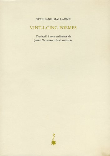 Imagen de archivo de VINT-I-CINC POEMES a la venta por Zilis Select Books