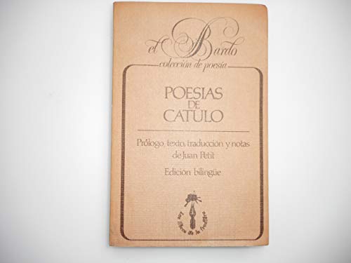 Imagen de archivo de Poesas de Catulo a la venta por Almacen de los Libros Olvidados