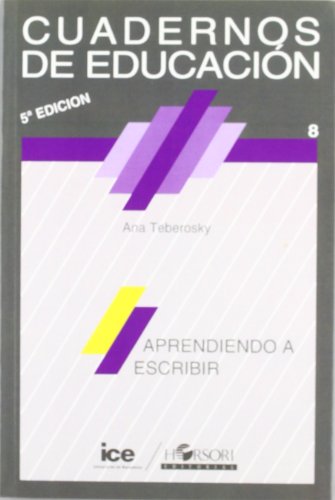 Imagen de archivo de Aprendiendo a escribir (Cuadernos de Educaci?n) (Spanish Edition) a la venta por SecondSale