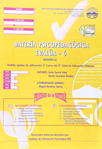 9788485851706: EVALA-6 (Batera) (Divisin Test)