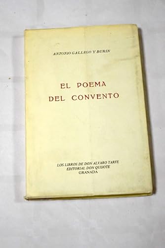 Imagen de archivo de El poema del convento. a la venta por Librera PRAGA