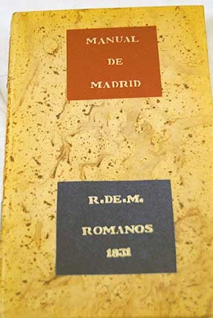 9788486050009: Manual de Madrid: descripcin de la corte y de la villa