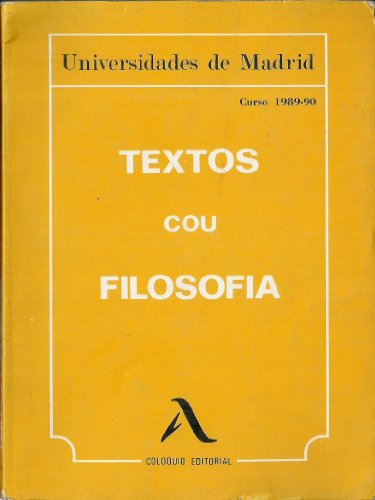 Imagen de archivo de Textos cou Filosofia a la venta por LibroUsado CA