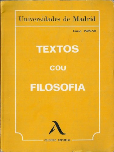Stock image for Textos COU Filosofa for sale by Almacen de los Libros Olvidados